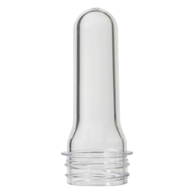 Оптовая продажа от производителя: прозрачные пластиковые флаконы-заготовки из ПЭТ, 38 зубцов, 34 г, для образцов, дозаторов, шампуня и геля для душа.