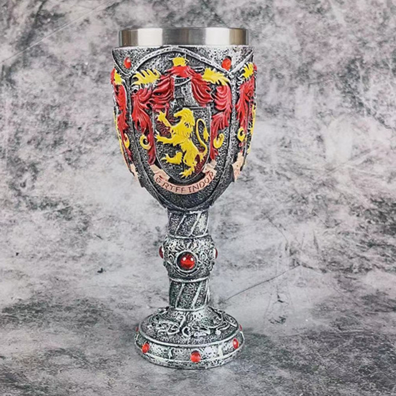 Creativo película periférica Hogworth y llama taza modelo recuerdo colección decoración Gryffin retro taza