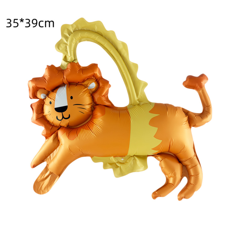 Nuevos globos de animales de circo mate mate parque de atracciones payaso decoración de fiesta de cumpleaños para niños globos de película de aluminio image 14