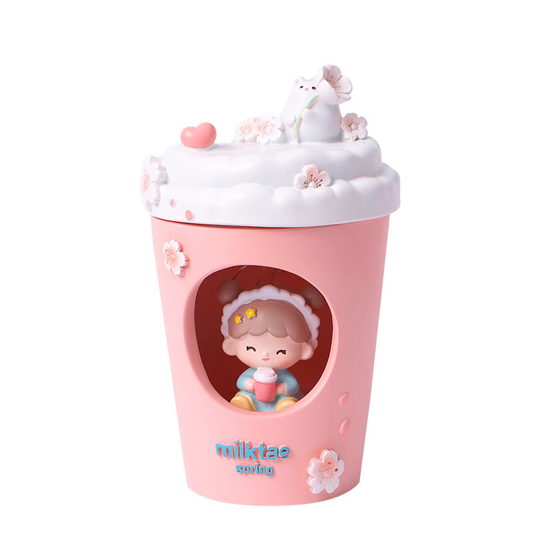 크리에이티브 코크 컵 야간 조명 침실 침대 옆 장식 홈 데스크탑 공예 수지 소형 장식품 생일 선물