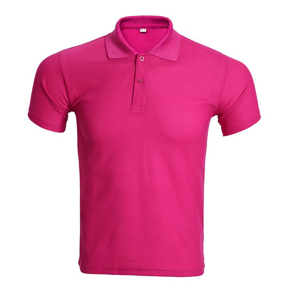 Solid color breathable classic polo for work