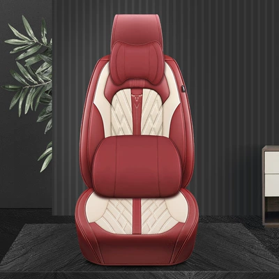 Cross-border car seat cushion fully enclosed leather new car cushion seat cover four seasons universal nappa leather seat cushion car cover