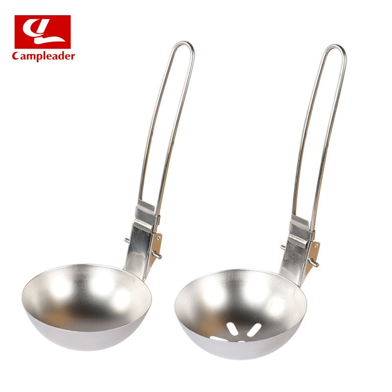 Travel handheld tableware stainless steel for camping, foldable set