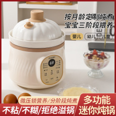 厳選された多機能微圧力米油補助炊飯器、ベビーおかゆ、煮込みスープ、月齢別電気煮込み鍋、セラミック補助おかゆ鍋