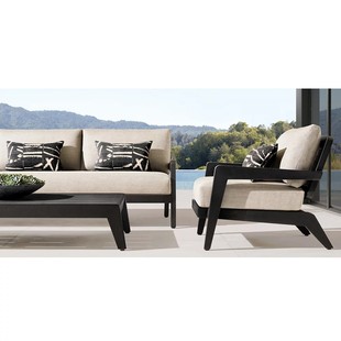 Courtyard Sofa Villa Terrace Nordic Homestay Sales Office Outdoor Aluminum Alloy Outdoor Combination Anti-Corrosion
