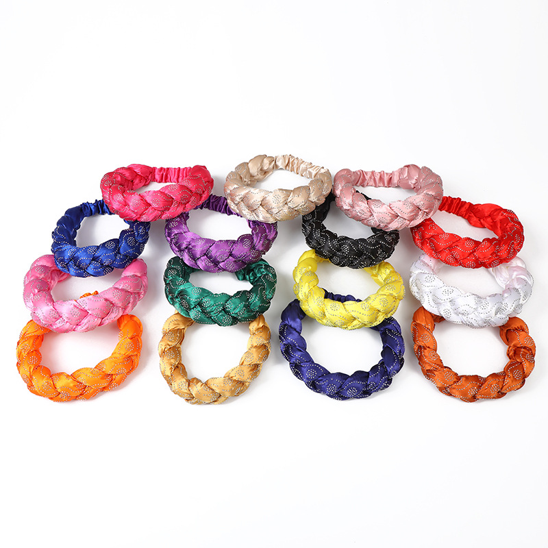 Cappello musulmano Color Ding fascia per capelli multicolore hot drill nuova treccia per capelli fascia per capelli_voghion.com