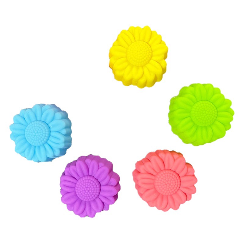 5cm three-dimensional daisy flower silicone cake mold flower jelly pudding mold handmade soap mold drop mold