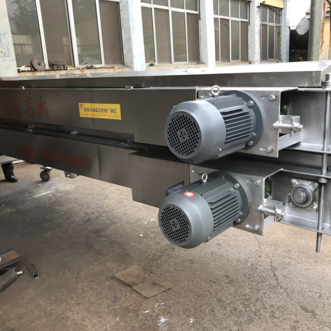 供应鸡自动脱毛机鸭子去毛机 大产量34辊家禽打毛机源头厂家