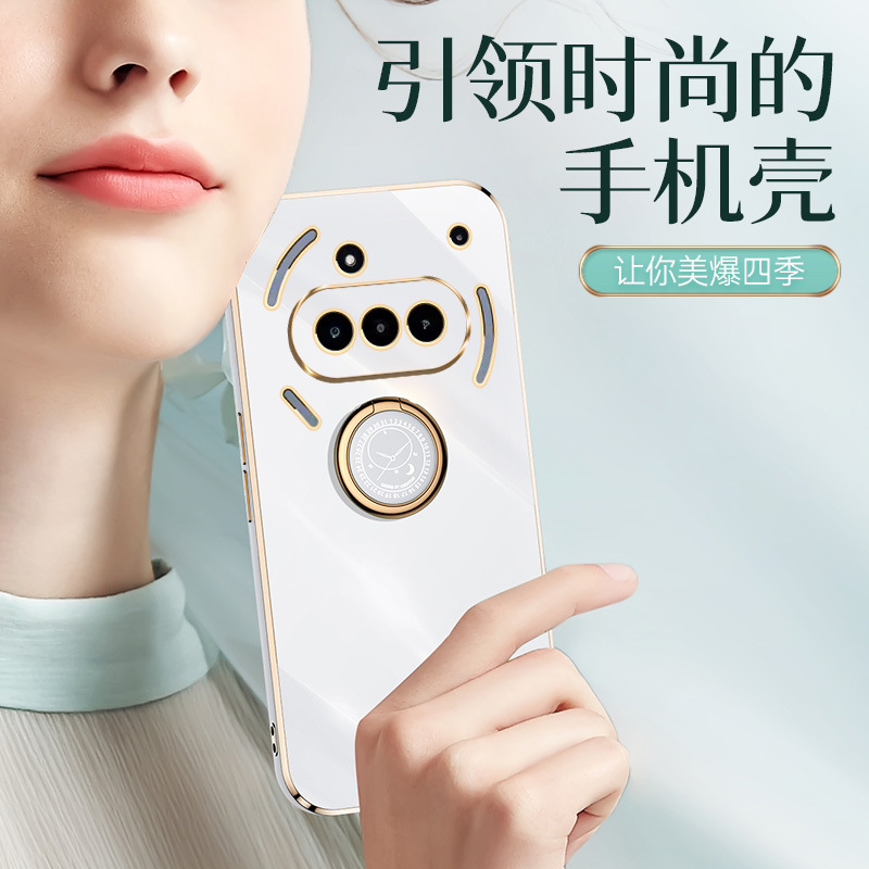 Suitable for Nothing Phone 4Apro Mobile Phone Case 3A Electroplated Ring Cmf Phone2Pro Full-Cover Soft Case