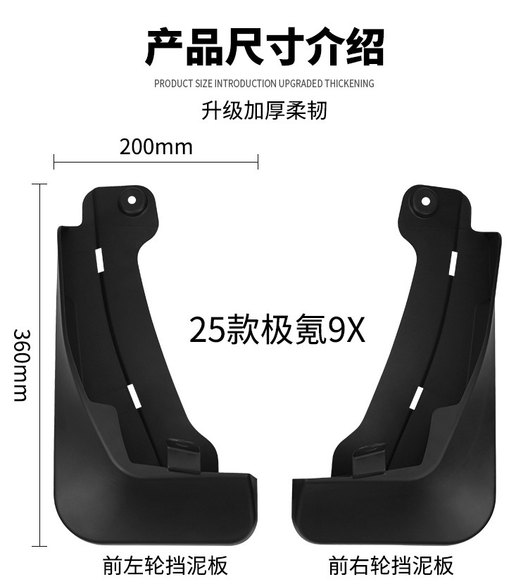 Suitable for Zeekr 9X 2025 Car Tire Fenders, Automotive Supplies, Modification Accessories