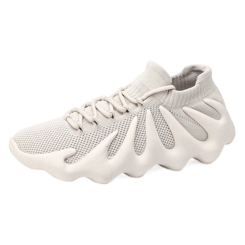 Мужская обувь, новая повседневная спортивная обувь, плетеная обувь с вулканической подошвой и дышащей сеткой, мужские кроссовки, носки в виде осьминога, обувь