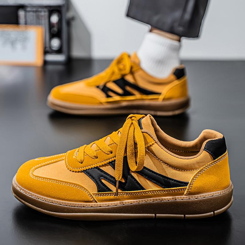 2025 primavera y verano nuevos zapatos de hombre de entrenamiento alemán de cuatro estaciones, zapatos casuales de moda de corte bajo de moda, zapatos Forrest Gump de todo fósforo, explosión en vivo