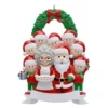 Christmas family 9 heads