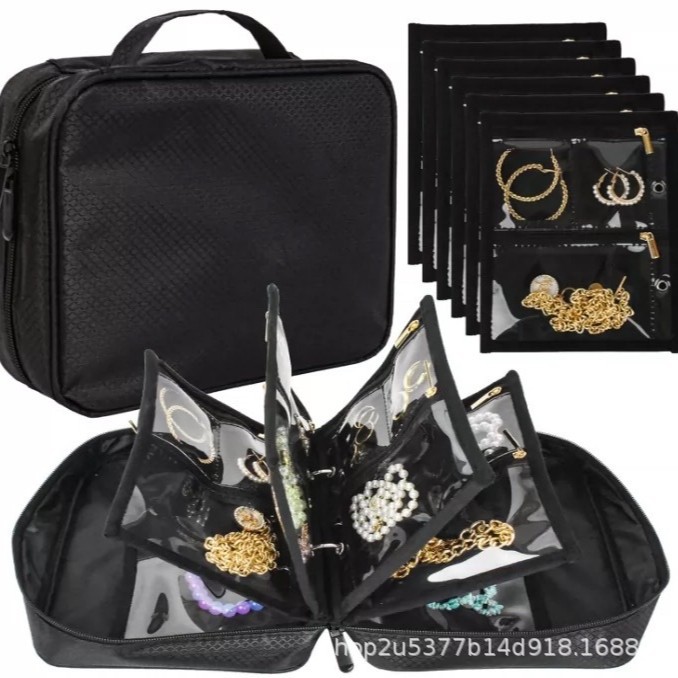 Jewelry, organizer bag, necklace and earrings for traveling, tear-off sheet 5