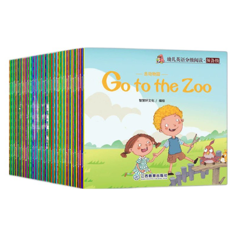 Бесплатная доставка Детская английская градуированная книга для чтения 60 томов Подлинная Детская английская книга с картинками Просвещение раннее образование книга рассказов детская книга