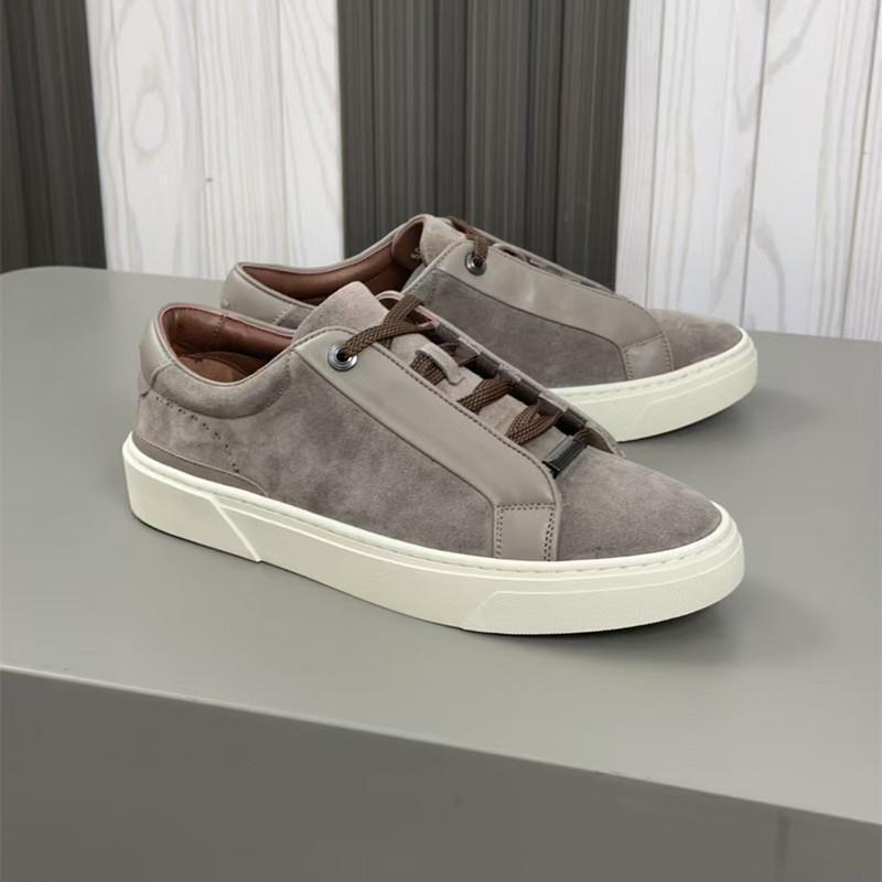 Bos European Series Men's Sneakers: Suede Leather Business Flat White Shoes, Retro Versatile Breathable Designer Casual Men's Shoes Bos European Series Men's Sneakers: Suede Leather Business Flat White Shoes, Retro Versatile Breathable Designer Casual Men's Shoes