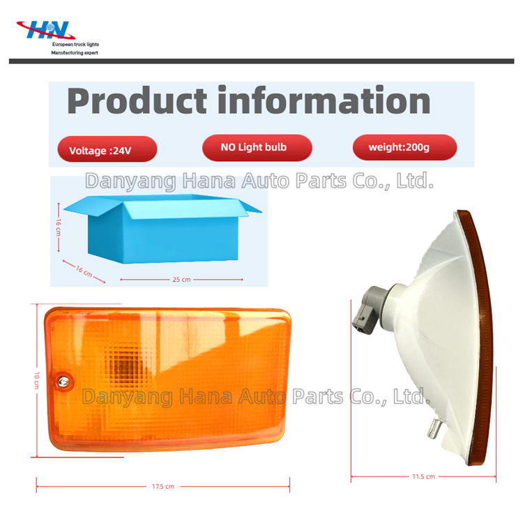Señal de ancho de la señal de giro 9418200721 9418201221 para las luces de camiones Mercedes Actros MP1