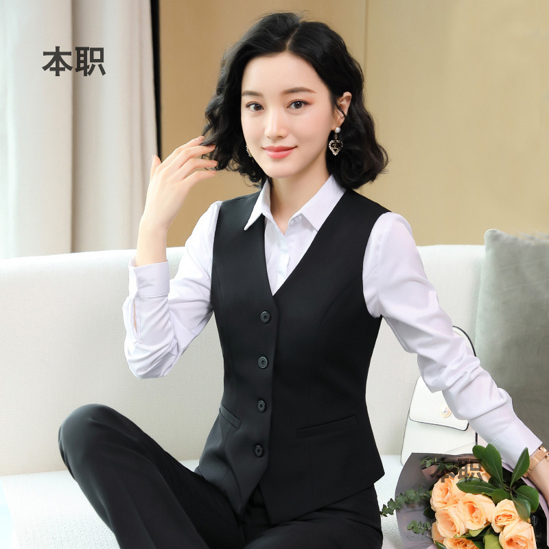 Manufacturer Wholesale 2026 Spring New Style Suit Vest Set Women's Business Attire Vest Formal Wear One-Piece Dropshipping