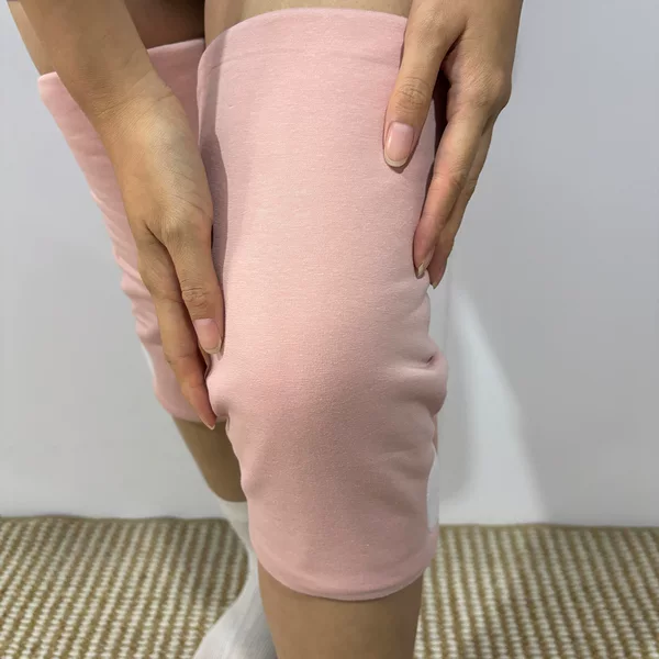 Xinjiang cotton winter warm thickened and lengthened pure cotton knee pads for bedridden elderly care, postpartum women's cold-proof leg protectors