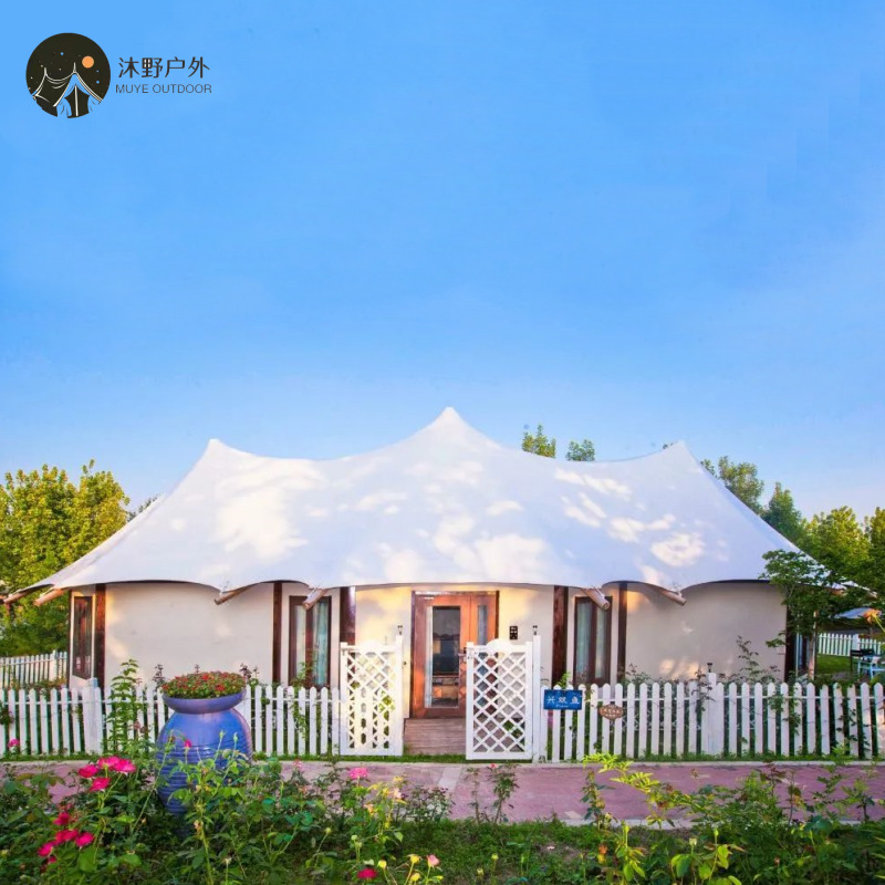 Muye cama de alta calidad al aire libre y desayuno de lujo Gran Hotel tienda de campaña de alta gama