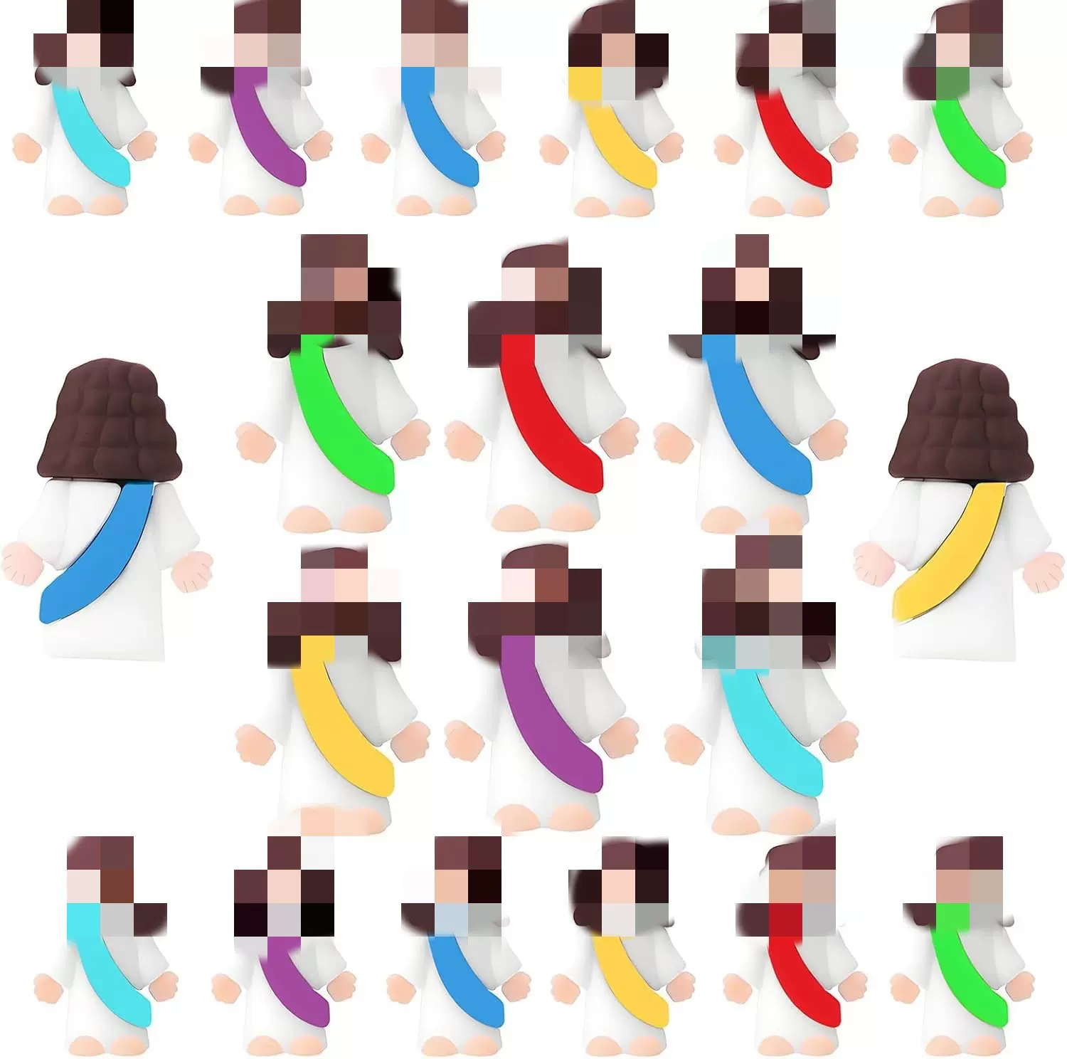 爆款卡通Min复活节彩蛋小玩偶礼物摆件可爱装饰节日桌面摆件小人