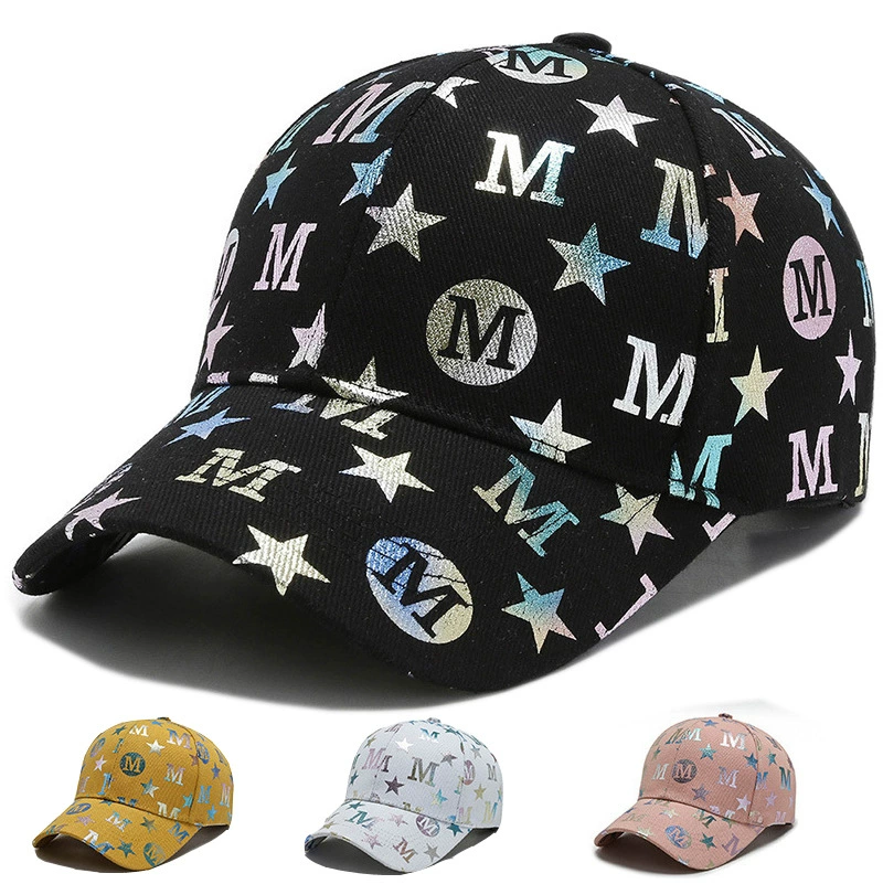 Новая буквенная шляпа из хлопчатобумажной ткани, модная Корейская бейсболка, летняя женская кепка от солнца, унисекс