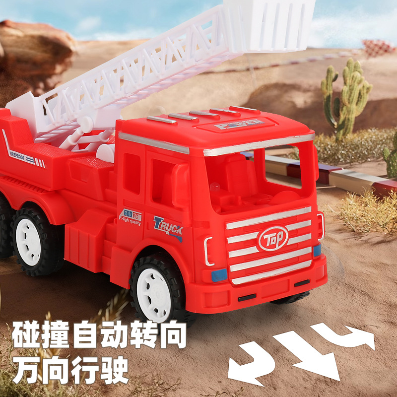 Nuevo coche de juguete universal eléctrico de fuego colorido música luz fuego escalera coche juguete de los niños puesto al por mayor