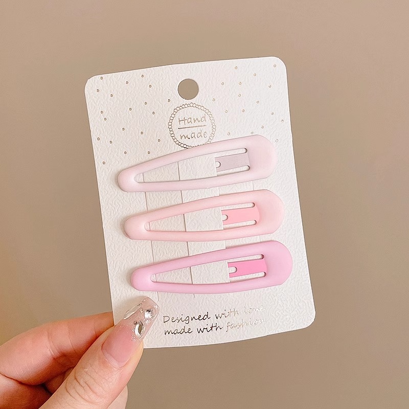 Rosa Linda estrella horquilla lado femenino clip de pelo amor de los niños BB clip de pelo roto horquilla bebé tocado