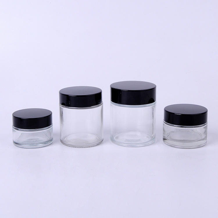 现货透明玻璃膏霜瓶便携面霜瓶化妆品分装空面膜瓶子10g15g30g50g|undefined