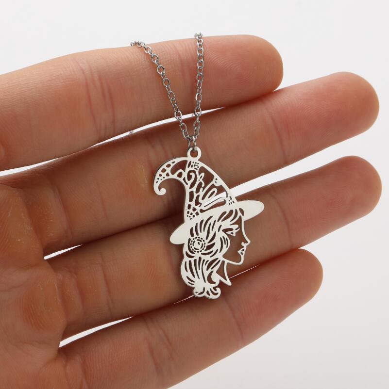 1 Piece Fashion Cartoon Character Stainless Steel Titanium Steel Plating Pendant Necklace_colorza_5