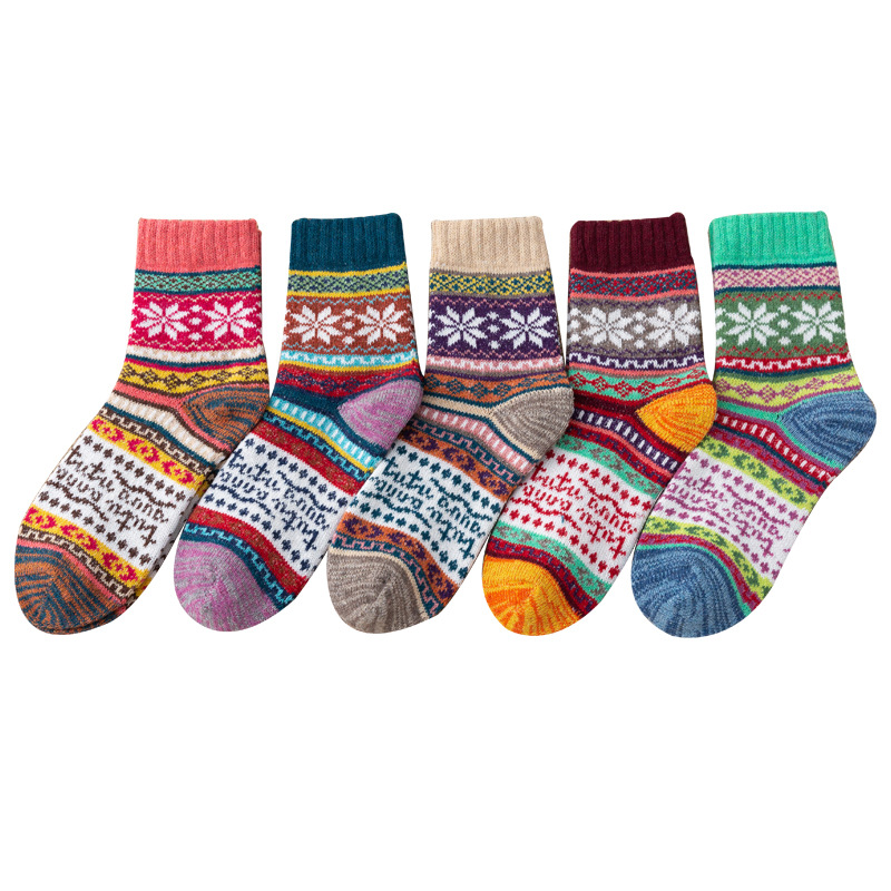 21新品アマゾンwishクロスボーダー靴下厚手保温レディースウサギウール靴下クロスtuuレディースソックス