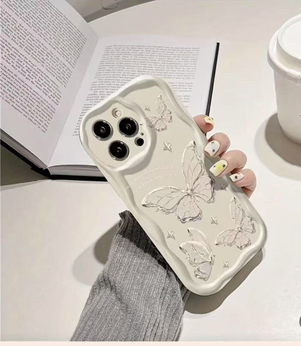 Flash line mariposa para iphone16promax funda para teléfono móvil Apple 15 Europa y América 14pro Japón y Corea 13/12