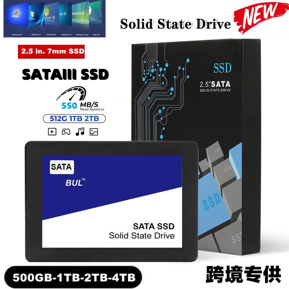 SATA 3.0 daxili SSD disk, 1TB və 2TB, noutbuk və kompüter üçün