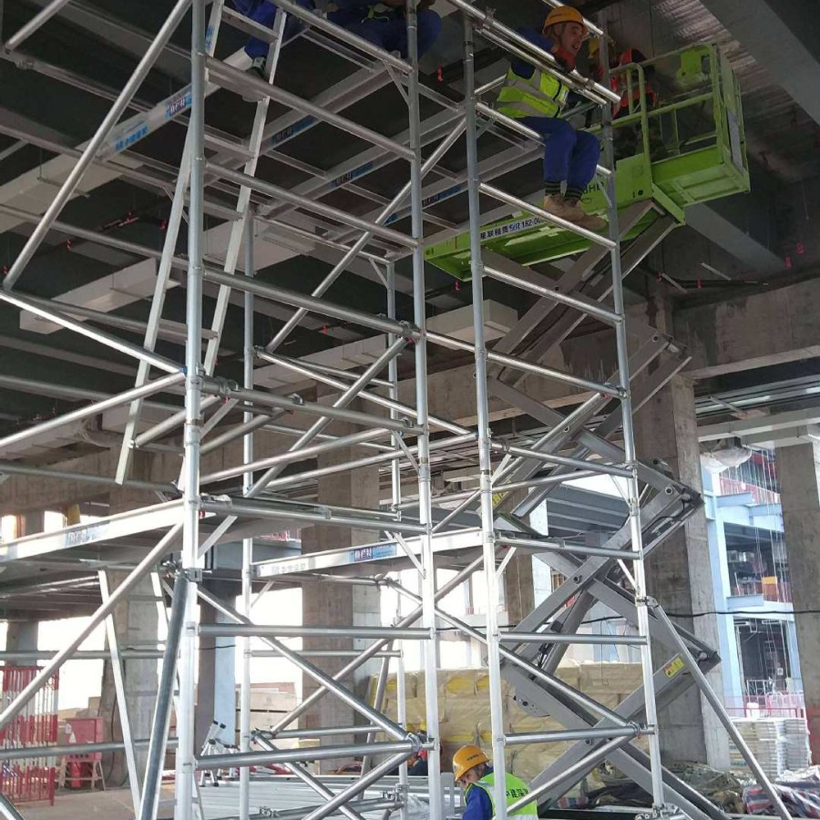 外贸建筑铝合金脚手架出租创意款一件起订custom亚马逊速卖通脚手