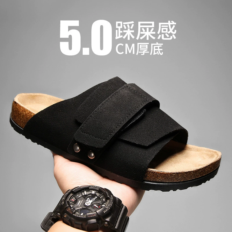 Летние мужские пробковые тапочки 2025, пара Birkenstock, женские сандалии, пляжная обувь для студентов, модная обувь для кросс-борда