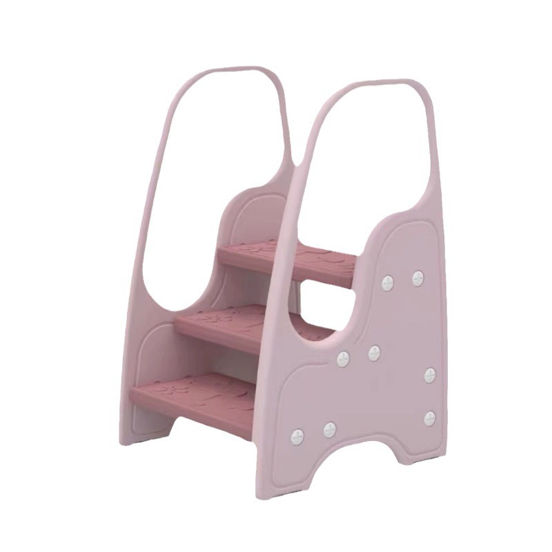 Bubble Tiger Children's Three -Flow Footsteps Washing Terminal Stepping Stool Baby Washing Hand Class Put Pass Payment Stairs Sanxian 5