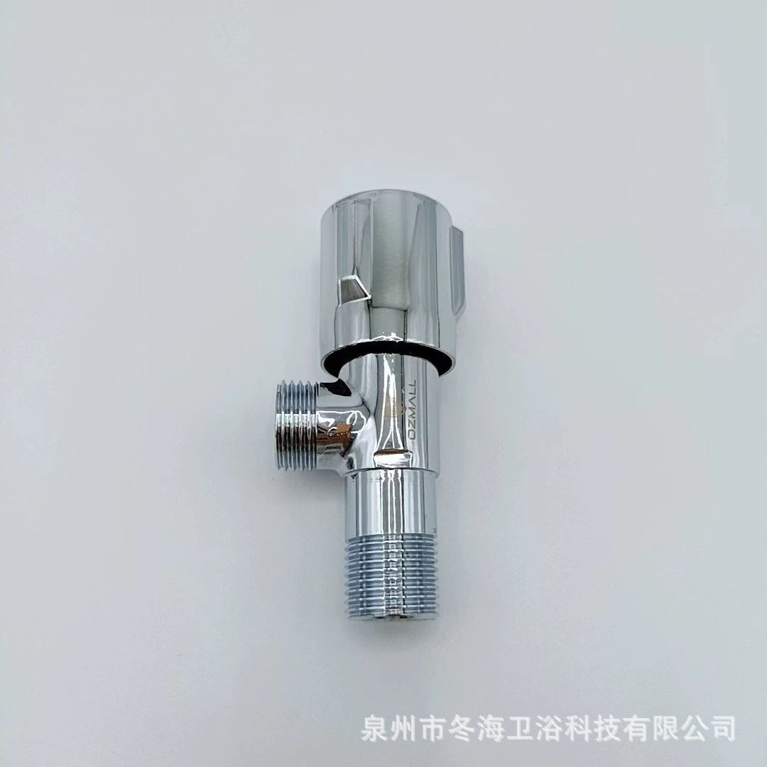 Прямые поставки с фабрики, прецизионный литой цельномедный утолщенный трехколесный водонагреватель, переключатель клапана для унитаза, 1/2 дюйма, угловой клапан для горячей и холодной воды