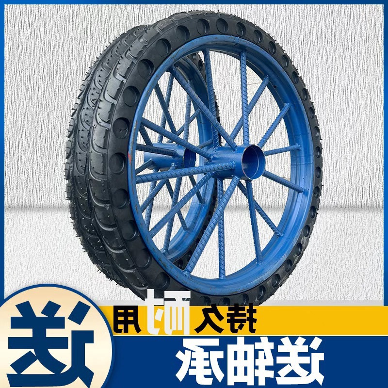 廠家批發工地手推車輪胎.-建築勞動車實心輪子板車斗車架子
