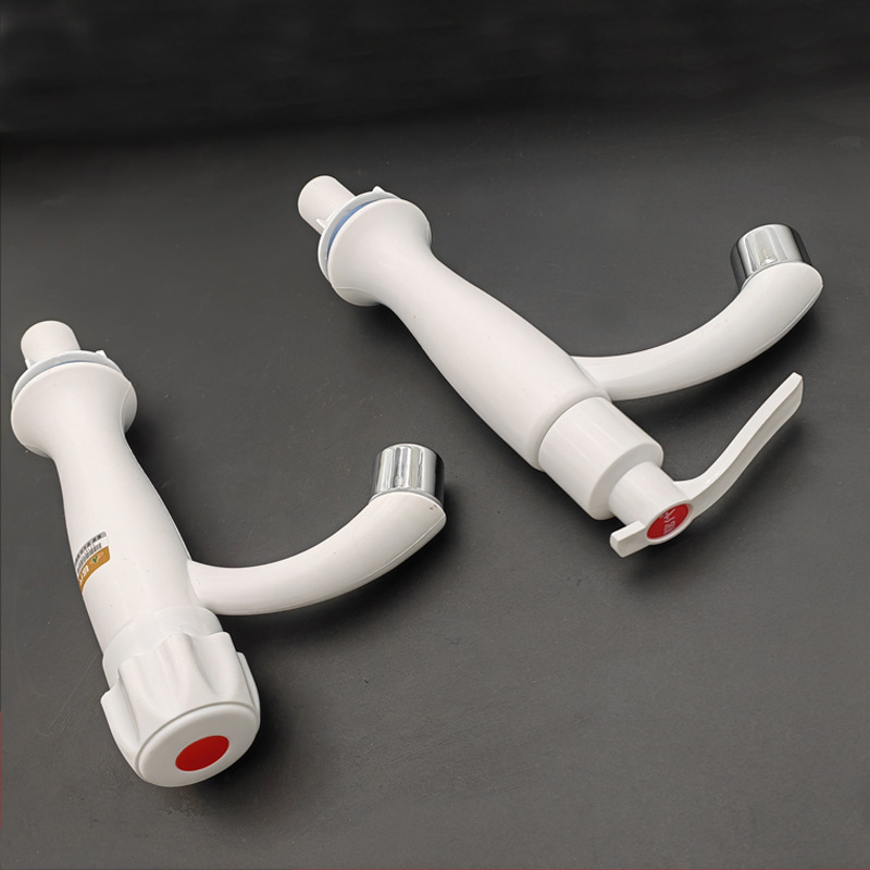 Manufacturer Wholesale High-Style Plastic Single Faucet for Kitchen and Bathroom, Pom Basin Faucet, Modern and Simple Design