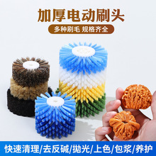 加厚文玩电动刷头 猪鬃毛刷子 纳米金刚菩提核桃清理抛光神器