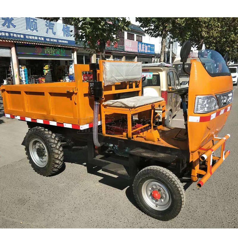 液压自卸12马力柴油小四轮 柴油自卸工程四轮车 小型四轮工程车