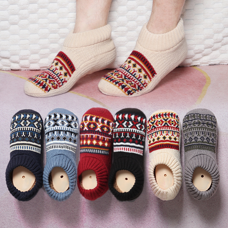Floor Shoes, Non-Slip Soft-Soled Floor Socks, Home Indoor Socks, Slippers, Autumn and Winter Fleece-Lined and Thickeneding Floor Shoes, Non-Slip Soft-Soled Floor Socks, Home Indoor Socks, Slippers, Autumn and Winter Fleece-Lined and Thickeneding