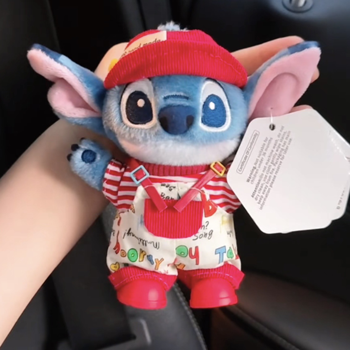 Genuino lindo Stitch Star Baby dibujos animados muñeco de peluche Stitch colgante llavero muñeca colgante regalo