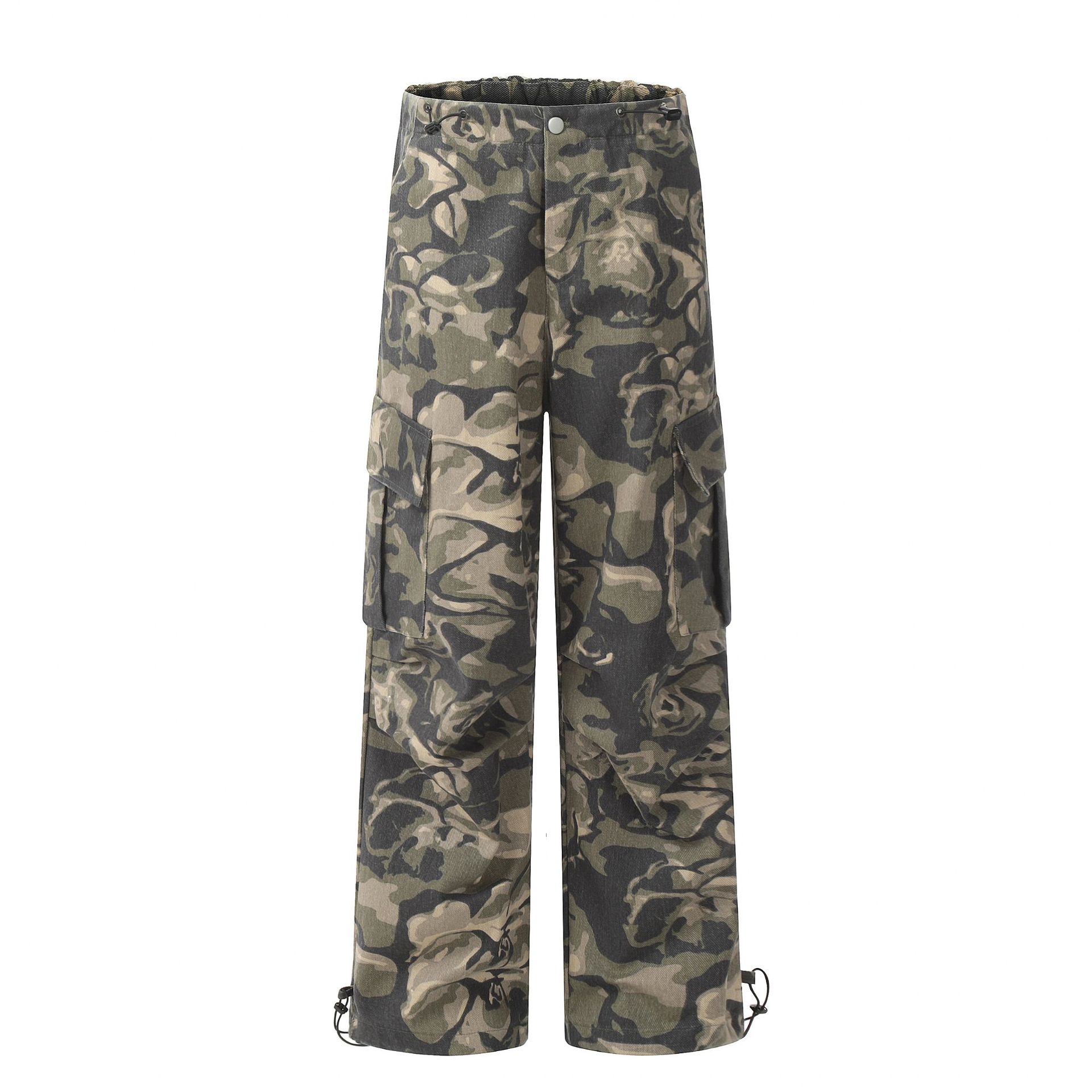 Herren Cargohose Camouflage Arbeitskleidung Freizeithose Herren_voghion.com