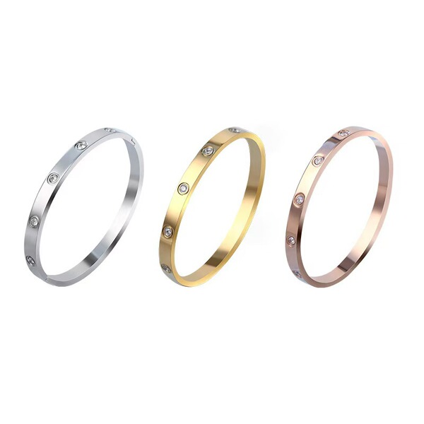 Golden bracelet stainless steel