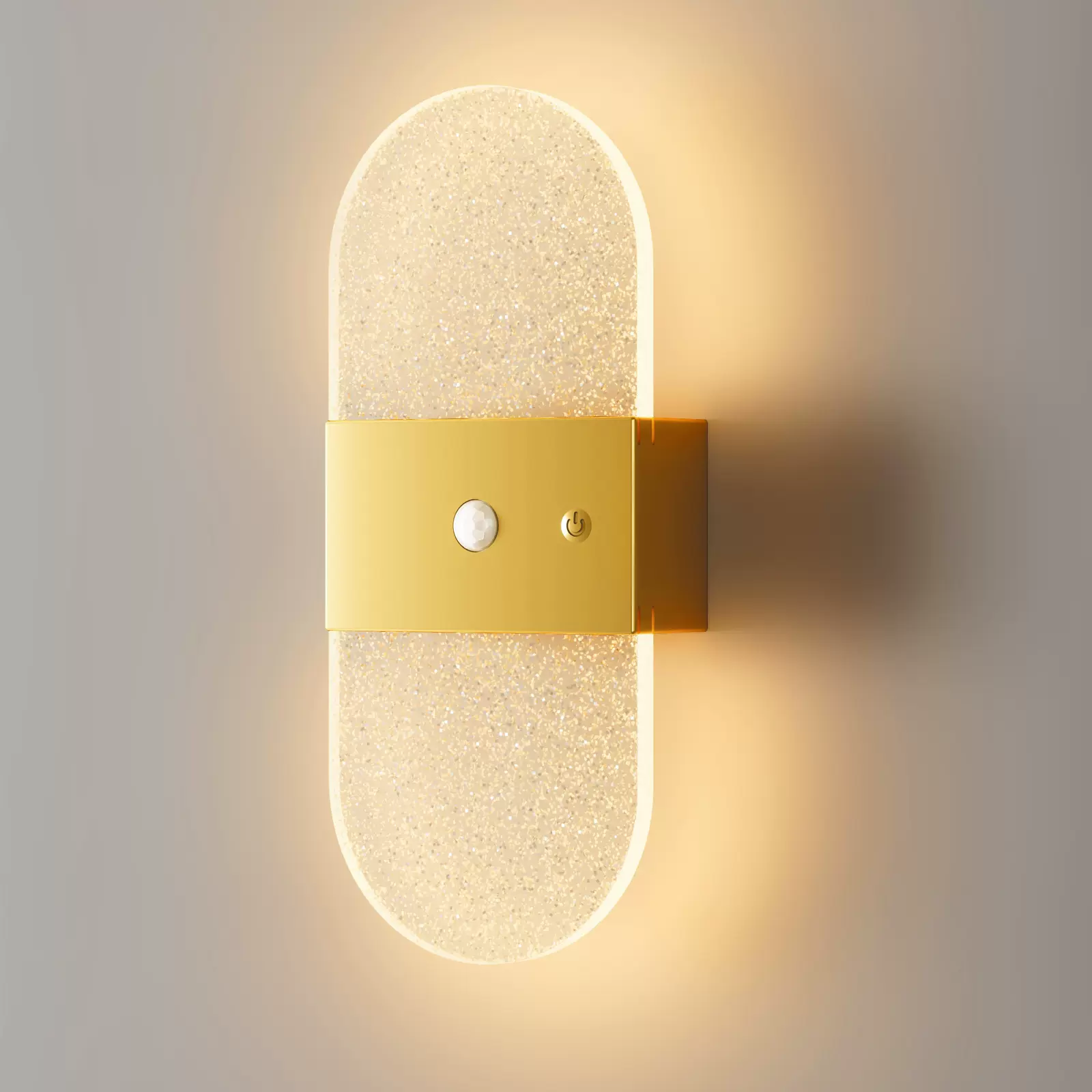 新款简约免布线人体感应床头壁灯室内客厅卧室led充电款极简壁灯