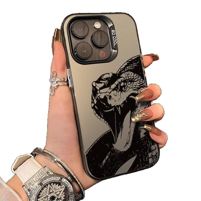 Nueva personalidad pitón para iPhone 16 funda para teléfono móvil Apple 15promax/14 creativo 13pro12 Europa y América