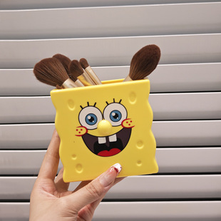 Spongebob Pen Holder Creative Ornament Pen Holder Desktop Makeup Brush Storage Holder Home Decoration Gift for Girls