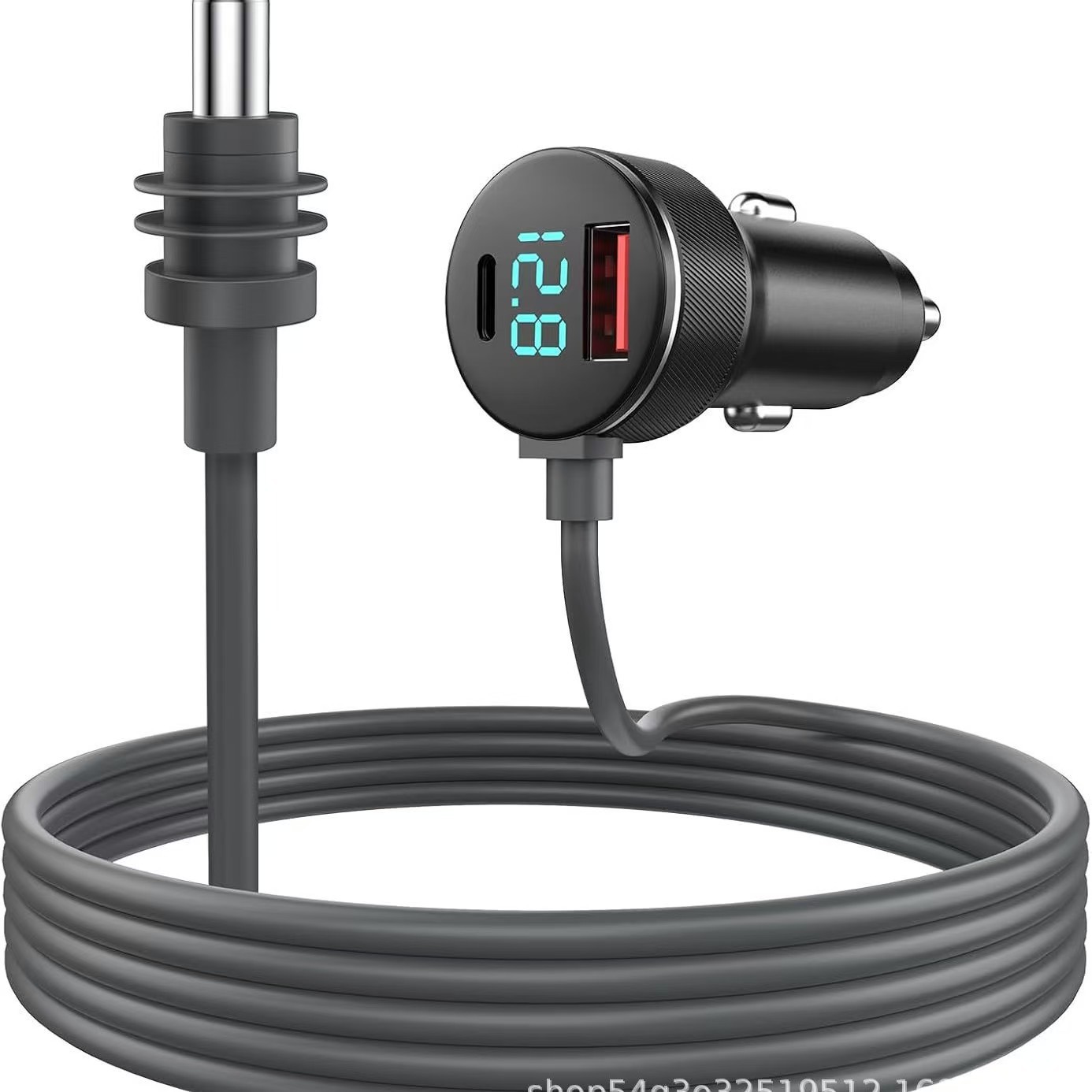 Cross-Border Hot-Selling Amazon Popular Car Cigarette Lighter 3m Waterproof Car Charging Source Line Dc Charger Manufacturer Wholesale