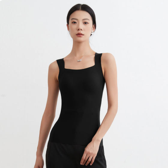 Warm Winter Lila Skin-beautifying Clothes with Naked Feeling Underwear Sleeveless Autumn and Winter Curing Moisturizing Thermal Vest Underwear for Women